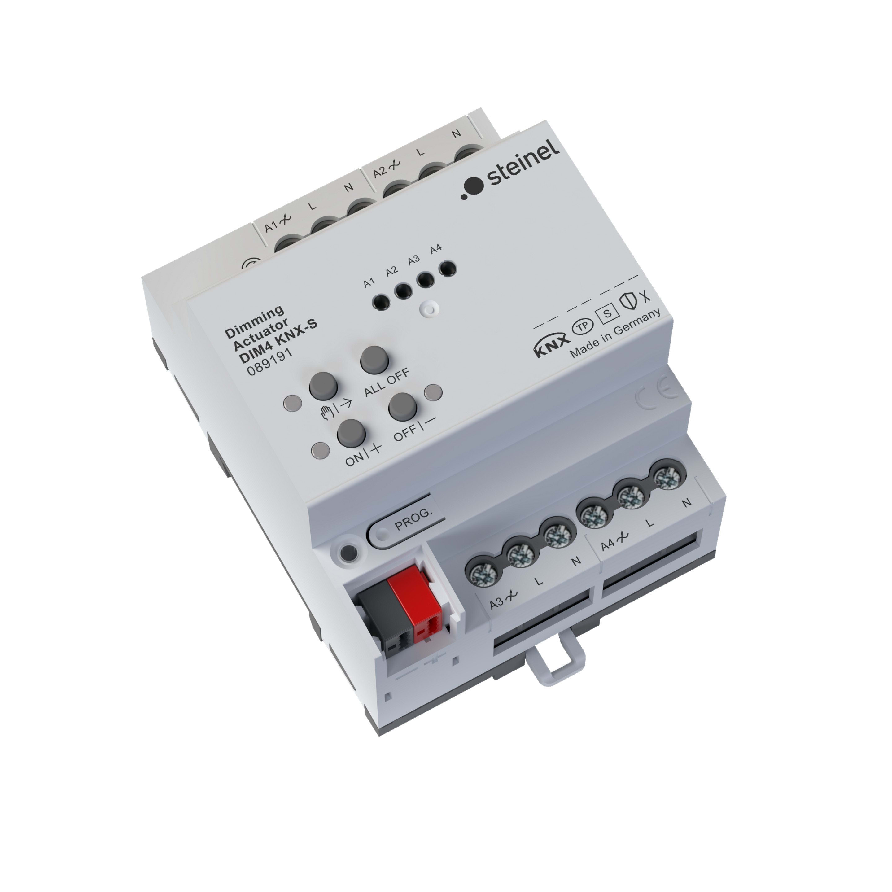 Steinel - Actionneur de 4 voies Dimming DIM4 KNX-S
