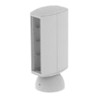 Unex - Colonnette double 8 appareillages gris RAL7035 65 U24X