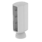 Unex - Colonnette double 8 appareillages gris RAL7035 80 U24X