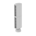 Unex - Colonnette 2 postes 16 appareillages gris RAL7035 65 U24X