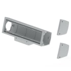 Unex - Boîtier mobilier 4 appareillages montage fixe gris RAL7035 U24X