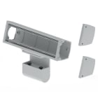 Unex - Boîtier mobilier 4 appareillages montage mobile gris RAL7035 U24X