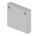 Unex - Embout de fermeture gris RAL7035 60x75 U23X