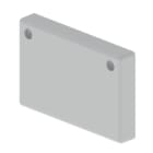 Unex - Embout de fermeture gris RAL7035 60x100 U23X