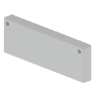 Unex - Embout de fermeture gris RAL7035 60x200 U23X