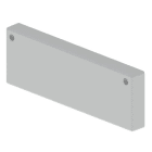 Unex - Embout de fermeture gris RAL7035 60x200 U23X