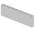 Unex - Embout de fermeture gris RAL7035 100x400 U23X
