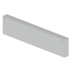 Unex - Embout de fermeture gris RAL7035 100x500 U23X