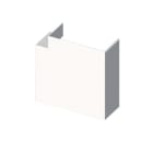 Unex - Angle plat blanc RAL9010 60x110 U24X