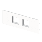 Unex - Plaque 2 appareillages Mosaic blanc RAL9010 U24X