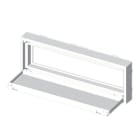 Unex - Plaque appareillage DIN (12 modules) blanc RAL9010 U24X