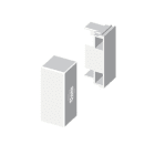 Unex - Embout de fermeture blanc RAL9010 16x30 U24X