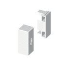 Unex - Embout de fermeture blanc RAL9010 16x50 U24X