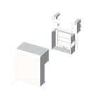 Unex - Dérivation blanc RAL9010 20x50 U24X