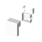 Unex - Dérivation blanc RAL9010 20x75 U24X