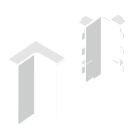 Unex - Angle intérieur blanc RAL9010 16x100 U24X