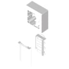 Unex - Adaptateur 1 appareillage universel blanc RAL9010 U24X