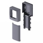 Unex - Adaptateur 1 appareillage Saillie Legrand couleur alu U24X