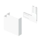 Unex - Angle plat blanc RAL9010 70x130 U24X