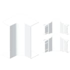 Unex - Angle intérieur blanc RAL9010 70x170 U24X