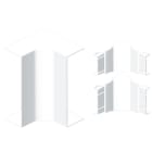 Unex - Angle intérieur blanc RAL9010 70x210 U24X
