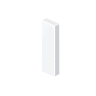 Unex - Embout de fermeture blanc RAL9010 70x170 U24X