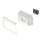 Unex - Adaptateur appareillage DIN blanc RAL9010 80 U24X