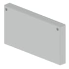 Unex - Embout de fermeture gris RAL7035 100x200 U23X
