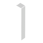 Unex - Embout de fermeture blanc RAL9010 16x100 U24X