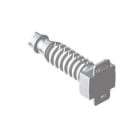 Unex - Embases à frapper Ø8 pour tube IRL gris RAL7035 U64X