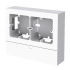 Unex - Adaptateur 2 appareillages universel blanc RAL9010 U24X