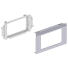 Unex - Adaptateur 2 appareillages Mosaic couleur alu 65 U24X