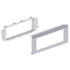 Unex - Adaptateur 3 appareillages Mosaic couleur alu 65 U24X