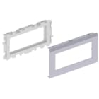 Unex - Adaptateur 3 appareillages Mosaic couleur alu 80 U24X