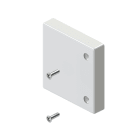 Unex - Embout de fermeture gris RAL7035 60X60 U24X