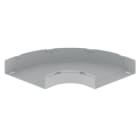 Unex - Coude plat 90° gris RAL7035 100X400 U23X