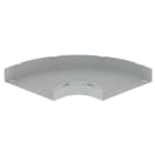 Unex - Coude plat 90° gris RAL7035 100X500 U23X