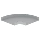 Unex - Coude plat 90° gris RAL7035 100X600 U23X