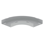 Unex - Coude plat 90° gris RAL7035 60X200 U23X