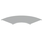 Unex - Couvercle coude plat 90° gris RAL7035 L300 U23X