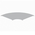 Unex - Couvercle coude plat 90° gris RAL7035 L500 U23X