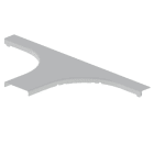 Unex - Couvercle dérivation T gris RAL7035 L100 U23X