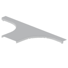 Unex - Couvercle dérivation T gris RAL7035 L150 U23X