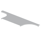 Unex - Couvercle dérivation T gris RAL7035 L500 U23X