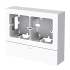 Unex - Adaptateur 2 appareillages universel blanc RAL9010 U42X sans halogènes