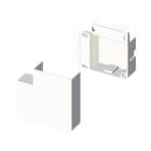 Unex - Angle plat blanc RAL9010 10x22 U42X sans halogènes