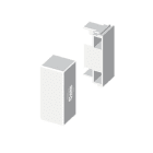 Unex - Embout de fermeture blanc RAL9010 16x30 U42X sans halogènes