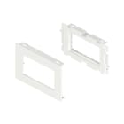Unex - Adaptateur 2 appareillages Mosaic blanc 80 U48X sans halogènes