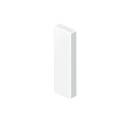 Unex - Embout de fermeture blanc RAL9010 50x100 U42X sans halogènes