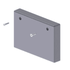 Unex - Embout de fermeture couleur alu 70x100 U24X